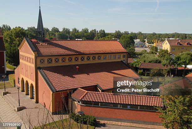 Kirche, Landschaft aus "Inga Lindström"-Film", Folge 26 "Sommer in Norrsunda", bei Nyköping, Schweden, Skandinavien, Europa, Reise,