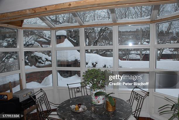 Wohnzimmer von Anita Hegerland , Homestory, Insel Nesoya , Norwegen, Europa, Winter, Schnee,