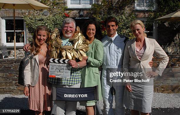 Sarah Beck , Dieter Kehler , Barbara Wussow , Robert Seeliger , Eva Habermann , Rosamunde-Pilcher-Film "Englischer Wein", ZDF, Herrenhaus...