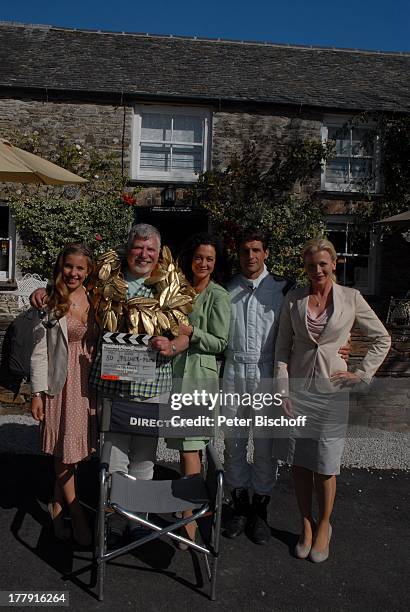 Sarah Beck , Dieter Kehler , Barbara Wussow , Robert Seeliger , Eva Habermann , Rosamunde-Pilcher-Film "Englischer Wein", ZDF, Herrenhaus...