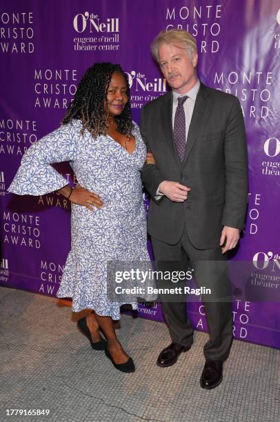 Tonya Pinkins and CJ Wilson attend the Eugene O'Neill Theatre Center Hosts The 22nd Monte Cristo Award Honoring Lynn Nottage at Capitale on November...