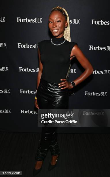 Angelica Ross attends the 2023 ForbesBLK Summit at Southern Exchange Ballrooms on November 06, 2023 in Atlanta, Georgia.