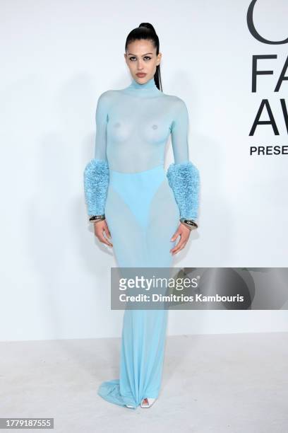 Amelia Gray Hamlin attends the 2023 CFDA Fashion Awards at American Museum of Natural History on November 06, 2023 in New York City.