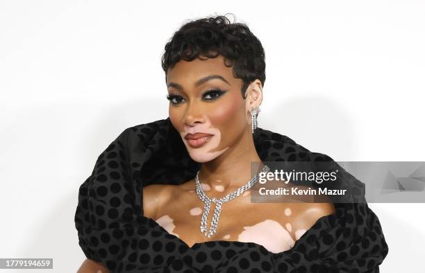 Winnie Harlow attends the 2023 CFDA Fashion Awards at American Museum of Natural History on November 06, 2023 in New York City.