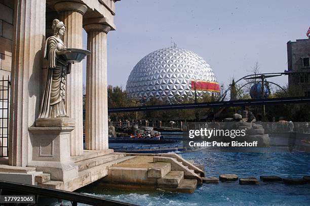 Wasserachterbahn "Poseidon" im Themenland: Griechenland, "Europa Park", Rust bei Freiburg, Baden-Württemberg, Deutschland, Europa, Freizeitpark,...