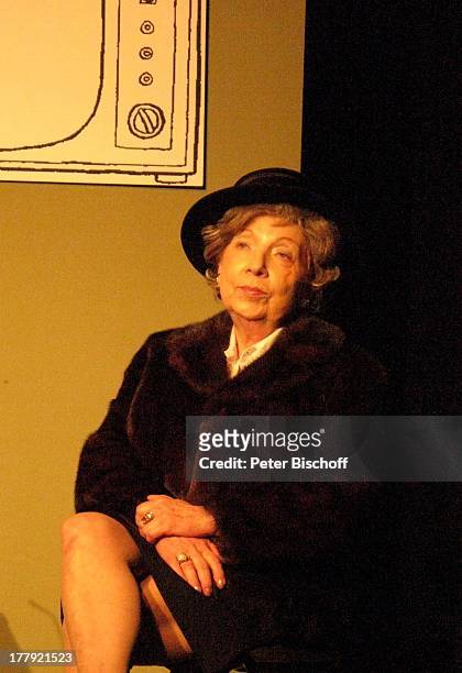 Ingrid Waldau, Sketch "Die Jodelschule" , "Loriots dramatische Werke I", Theateraufführung der Sketche von Vicco von Bülow, Theater "Alte Molkerei",...