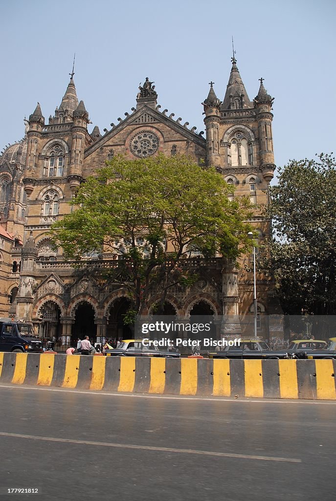 Hauptbahnhof "Central Railway" von Mumbai/Bombay, Bundesstaat Ma