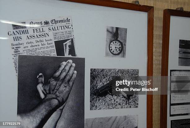 Foto-Collage von Gandhi, "Gandhi"-Museum, Mumbai/Bombay, Maharas, News Photo