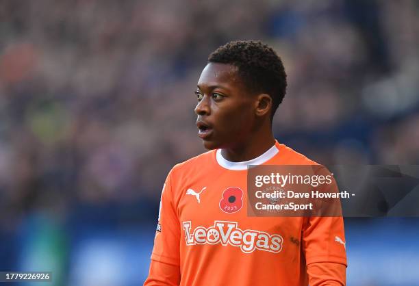 Blackpool's Karamoko Dembele during the Sky Bet League One match between Bolton Wanderers and Blackpool at University of Bolton Stadium on November...