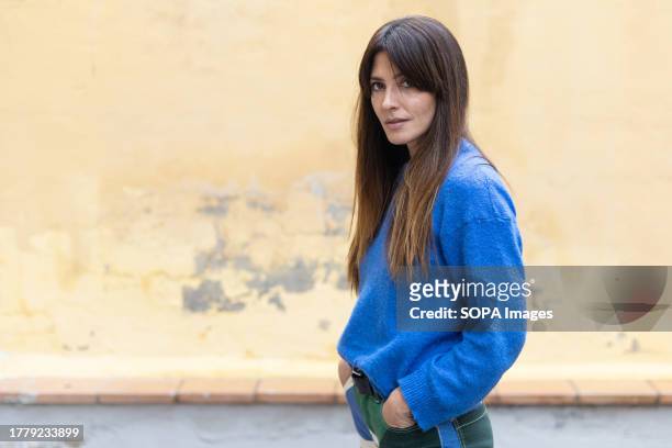 Barbara Lennie poses during the portrait session at the filming of Verano en diciembre, at Vallecas in Madrid.