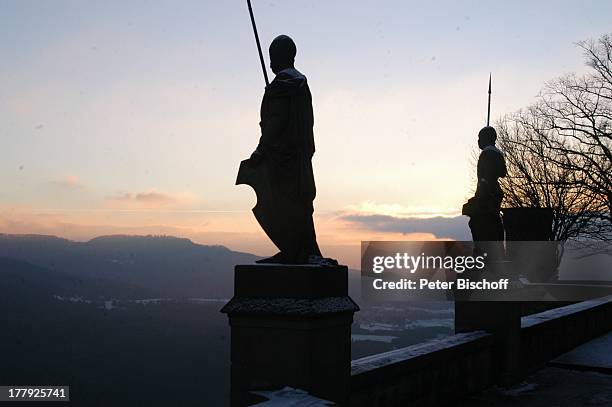 Schnarrwachtbastei, Burg "Hohenzollern" , Bisingen, Baden-Würrtemberg, Deutschland, Europa, Denkmal, Sehenswürdigkeit, touristische Attraktion,...