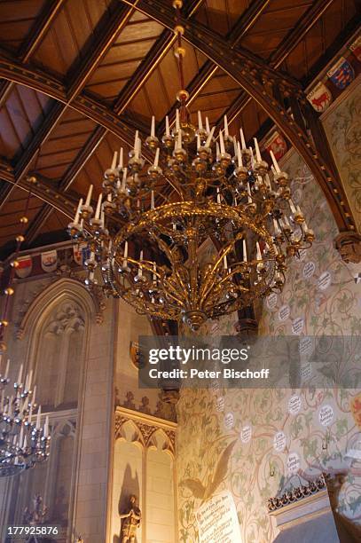 Stammbaumhalle, Burg "Hohenzollern" , Bisingen, Baden-Würrtemberg, Deutschland, Europa, Denkmal, Sehenswürdigkeit, touristische Attraktion,...