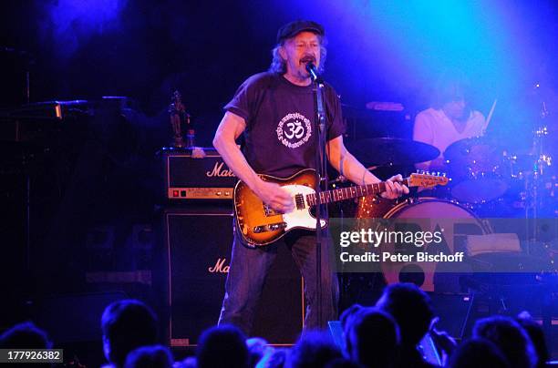 Wolfgang Niedecken mit Band, 2. Vor-Konzert der Tournee, "Music Hall", Künstlerdorf Worpswede, Niedersachsen, Deutschland, Europa, Auftritt, Bühne,...