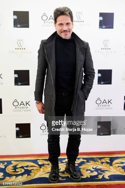 David Demaria attends to the photocall before Vicente Amigo present his new Album at Hotel Wellington on November 06, 2023 in Madrid, Spain.