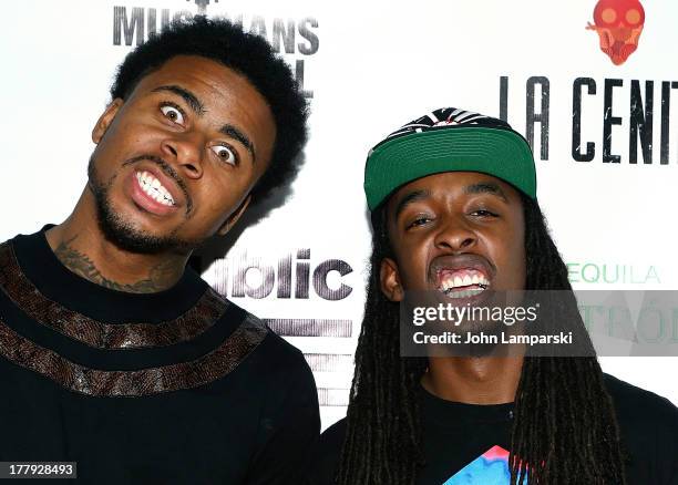 Sage The Gemini and DMAC attend Republic Records MTV VMA Viewing & After Party at La Cenita on August 25, 2013 in New York City.