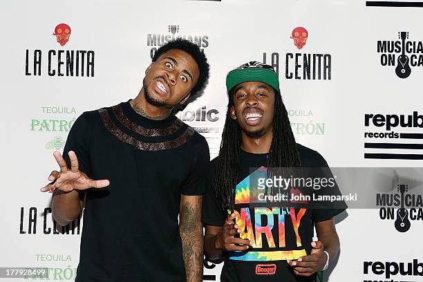 Sage The Gemini and DMAC attend Republic Records MTV VMA Viewing & After Party at La Cenita on August 25, 2013 in New York City.