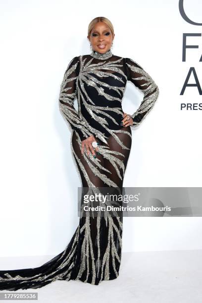 Mary J. Blige attends the 2023 CFDA Fashion Awards at American Museum of Natural History on November 06, 2023 in New York City.