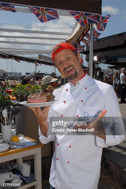 Andreas C. Studer , ZDF-Show "Die Frühlingsshow" , Yachthafen Marina Rubicn, Terrasse "Lanis Grill", Playa Blanca, Insel Lanzarote, Kanarische...