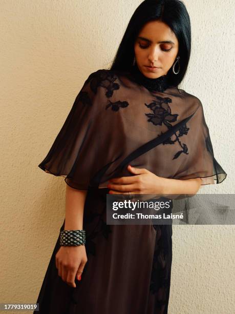 Actress Hafsia Herzi of the film "Le Ravissement" poses for a portrait shoot during the 76th Cannes Film Festival on May 19, 2023 in Cannes, France.