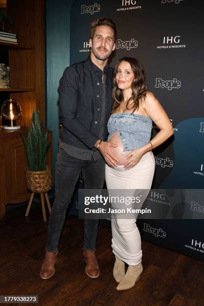 Shawn Booth and Audrey 'Dre' Joseph attends a pre-CMA listening lounge event featuring CMA-nominee Megan Moroney hosted by PEOPLE x IHG Hotels &...