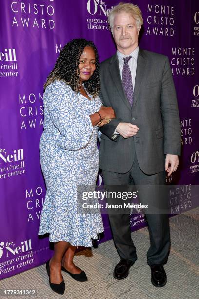 Tonya Pinkins and CJ Wilson attend the 22nd Monte Cristo award gala at Capitale on November 06, 2023 in New York City.