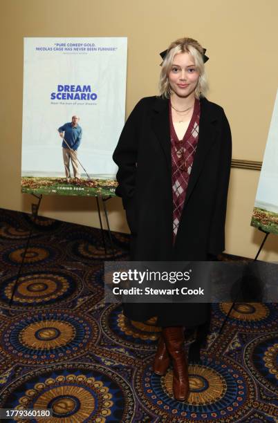 Grace Van Dien attends the A24 Special Screening of DREAM SCENARIO at Regency Bruin Theatre on November 06, 2023 in Los Angeles, California.