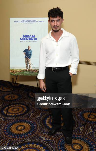 Gavin Leatherwood attends the A24 Special Screening of DREAM SCENARIO at Regency Bruin Theatre on November 06, 2023 in Los Angeles, California.