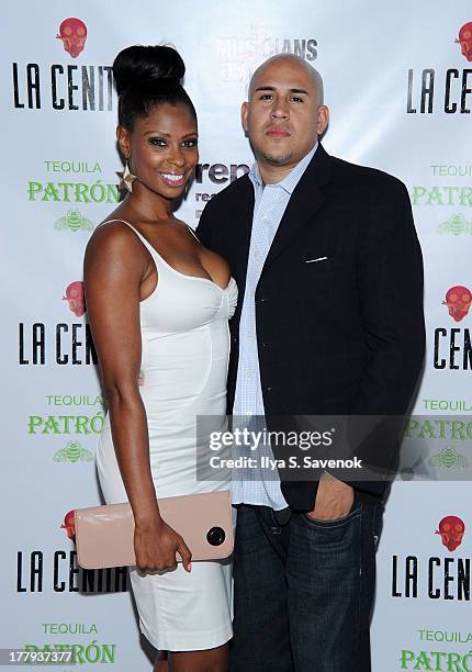 Jennifer Williams and Cisco Rosado attend Republic Records MTV VMA Viewing & After Party at La Cenita on August 25, 2013 in New York City.