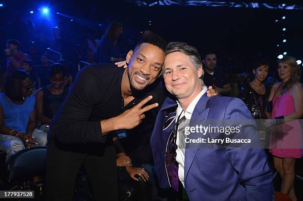 Will Smith and Jason Binn attend the 2013 MTV Video Music Awards at the Barclays Center on August 25, 2013 in the Brooklyn borough of New York City.