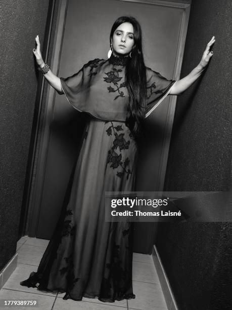 Actress Hafsia Herzi of the film "Le Ravissement" poses for a portrait shoot during the 76th Cannes Film Festival on May 19, 2023 in Cannes, France.