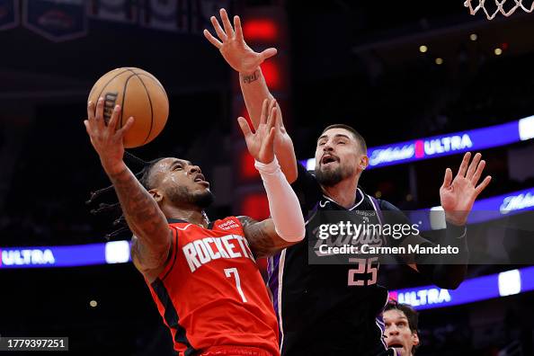 Cam Hodges Rockets Cam Whitmore of the Houston Rockets drives against Alex Len of the ...