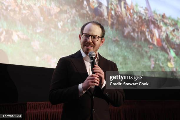 Producer Ari Aster speaks at the A24 Special Screening of DREAM SCENARIO at Regency Bruin Theatre on November 06, 2023 in Los Angeles, California.