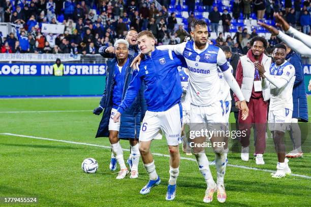 Paul JOLY, JUBEL Jr of Auxerre during the Ligue 2 BKT match between Association de la Jeunesse Auxerroise and Association Sportive de Saint-Etienne...