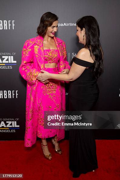 Camilla Belle and Talize Sayegh attend the 2023 Hollywood Brazilian