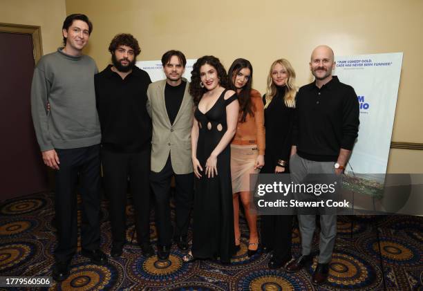 Nicholas Braun, Noah Centineo, Director Kristoffer Borgli, Kate Berlant, Dylan Gelula, Lily Bird and Al Warren attend the A24 Special Screening of...