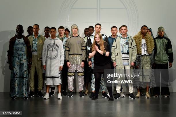 Astrid Andersen and models on the catwalk