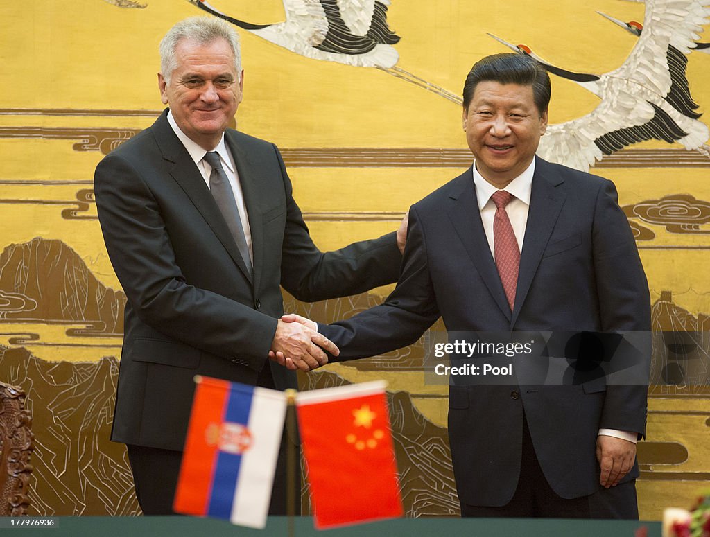 Serbian President Tomislav Nicolic Visit's China