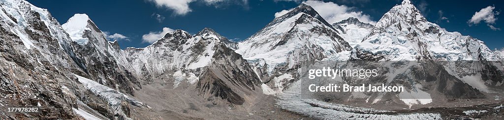 View towards Everest from Pumori Base Camp