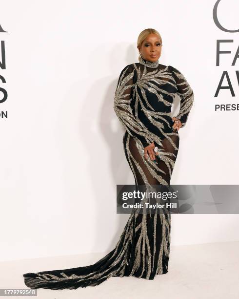 Mary J. Blige attends the 2023 CFDA Awards at American Museum of Natural History on November 06, 2023 in New York City.