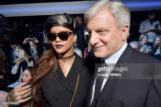 Rihanna and Sidney Toledano in the front row