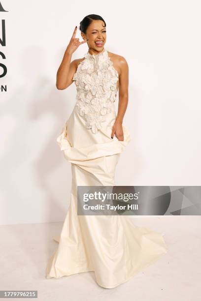 Liza Koshy attends the 2023 CFDA Awards at American Museum of Natural History on November 06, 2023 in New York City.