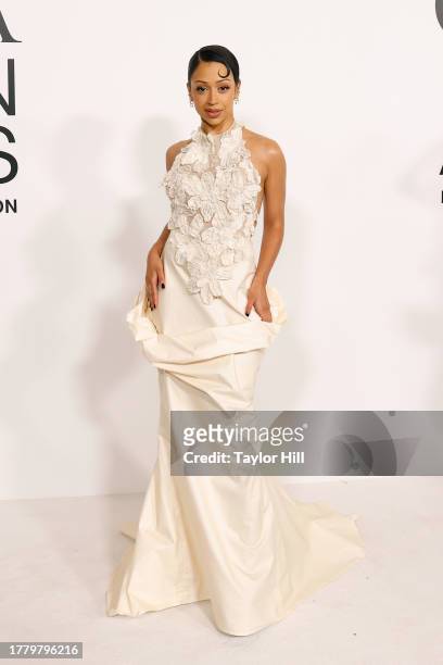 Liza Koshy attends the 2023 CFDA Awards at American Museum of Natural History on November 06, 2023 in New York City.