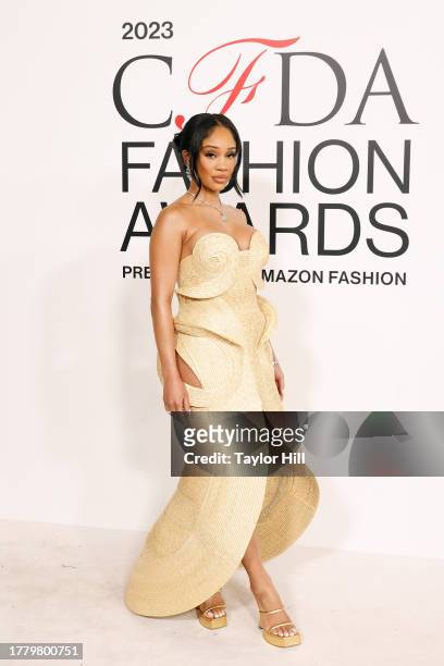 Saweetie attends the 2023 CFDA Awards at American Museum of Natural History on November 06, 2023 in New York City.