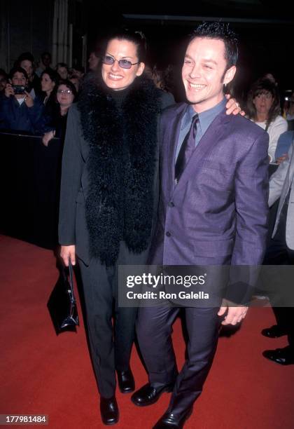 Singer Darren Hayes of Savage Garden and wife Colby Taylor attend the Ninth Annual Billboard Music Awards Pre-Party on December 6, 1998 at Studio 54,...