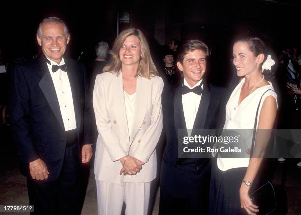 Actor Charlie Schlatter and girlfriend Colleen Gunderson and his parents attend the First Annual Comedy Hall of Fame Induction Ceremoy on August 29,...