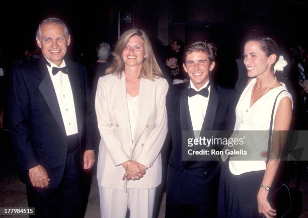 Actor Charlie Schlatter and girlfriend Colleen Gunderson and his parents attend the First Annual Comedy Hall of Fame Induction Ceremoy on August 29,...