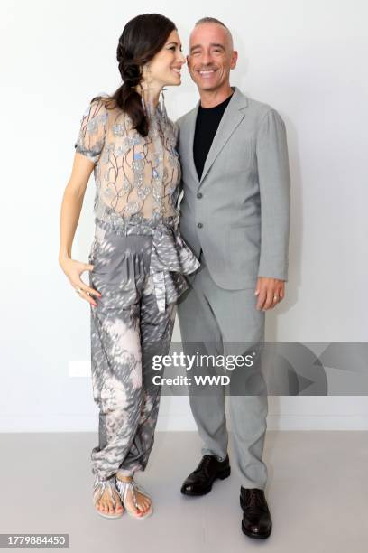 Marica Pellegrinelli and Eros Ramazzotti in the front row