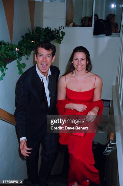 Irish actor Pierce Brosnan and American journalist Keely Shaye Smith attend the 51st British Academy Film Awards at the Business Design Centre,...