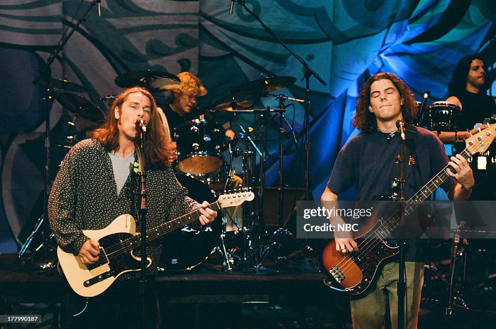 Singer Ed Roland Singer Ed Roland, Bassist Will Turpin of musical guest Collective ...