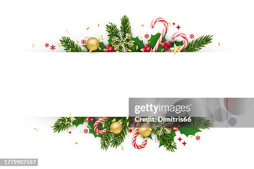 Holidays realistic vector garland frame. Holidays realistic vector garland frame.